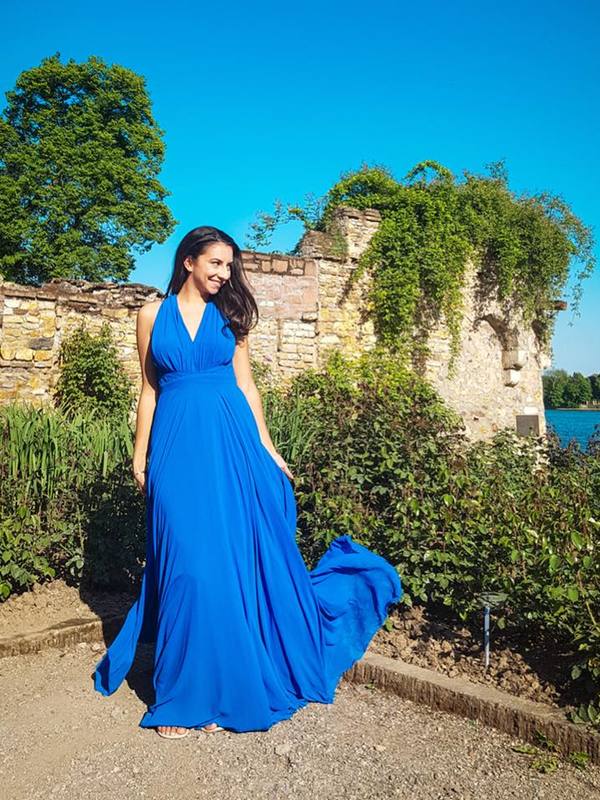 Abendkleid Dilara, blau pro