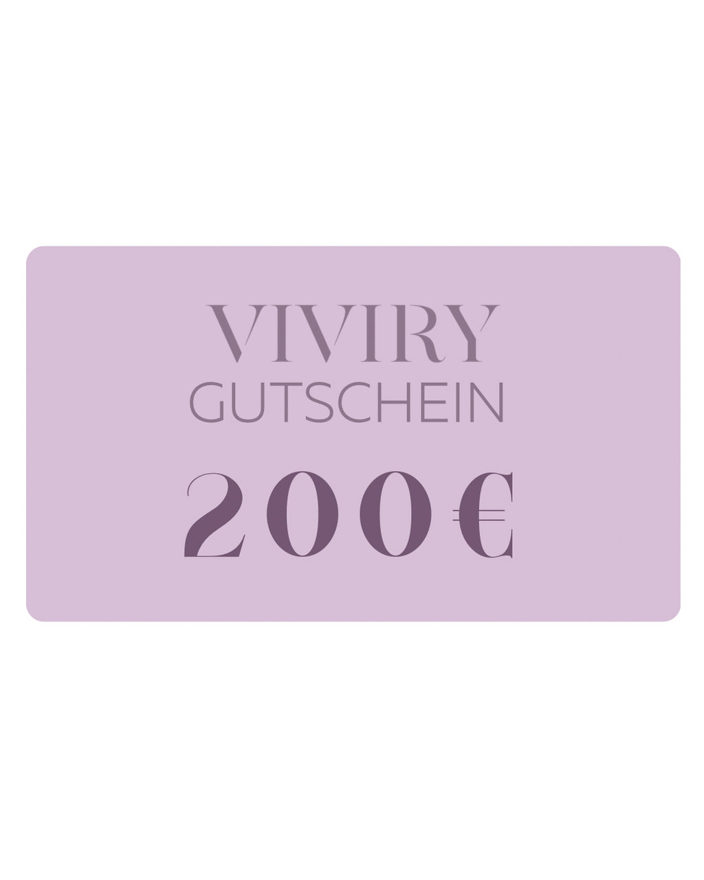 VIVIRY Geschenkgutschein