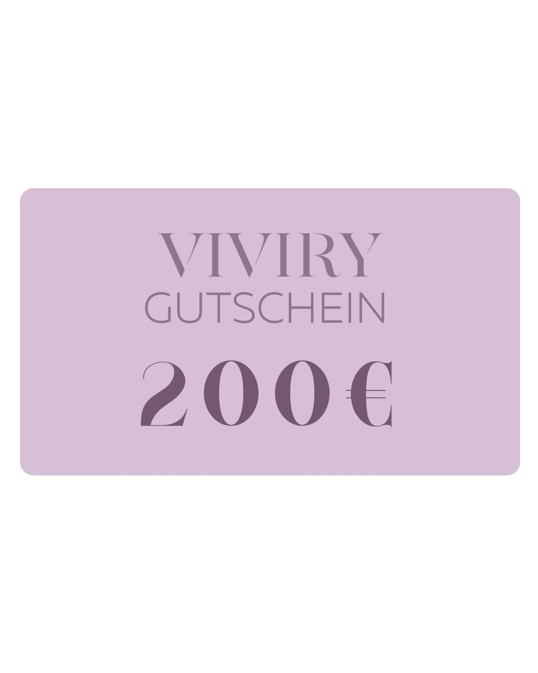 VIVIRY Geschenkgutschein