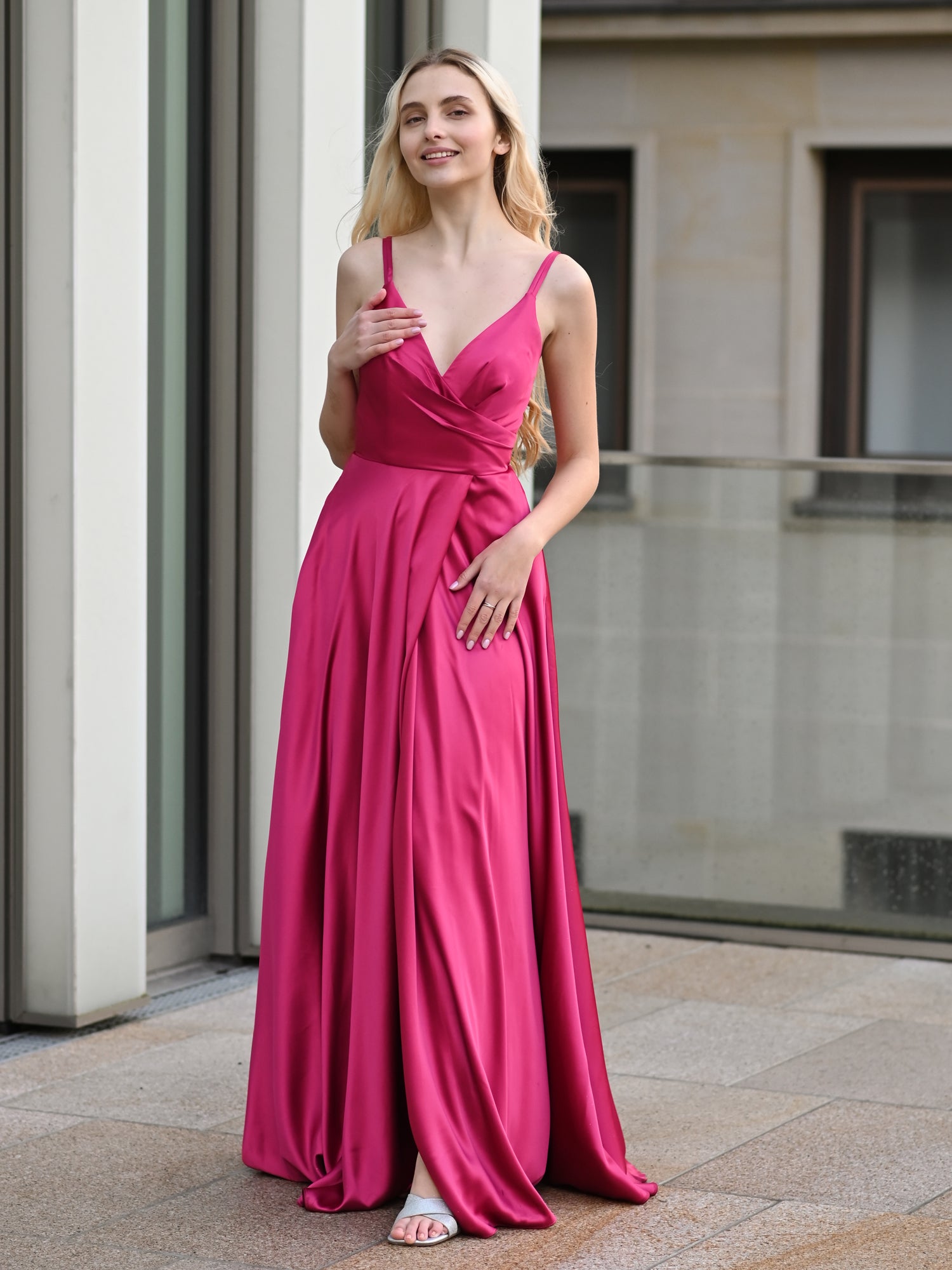 Abendkleid Adelina-Lou - Dunkelgrün