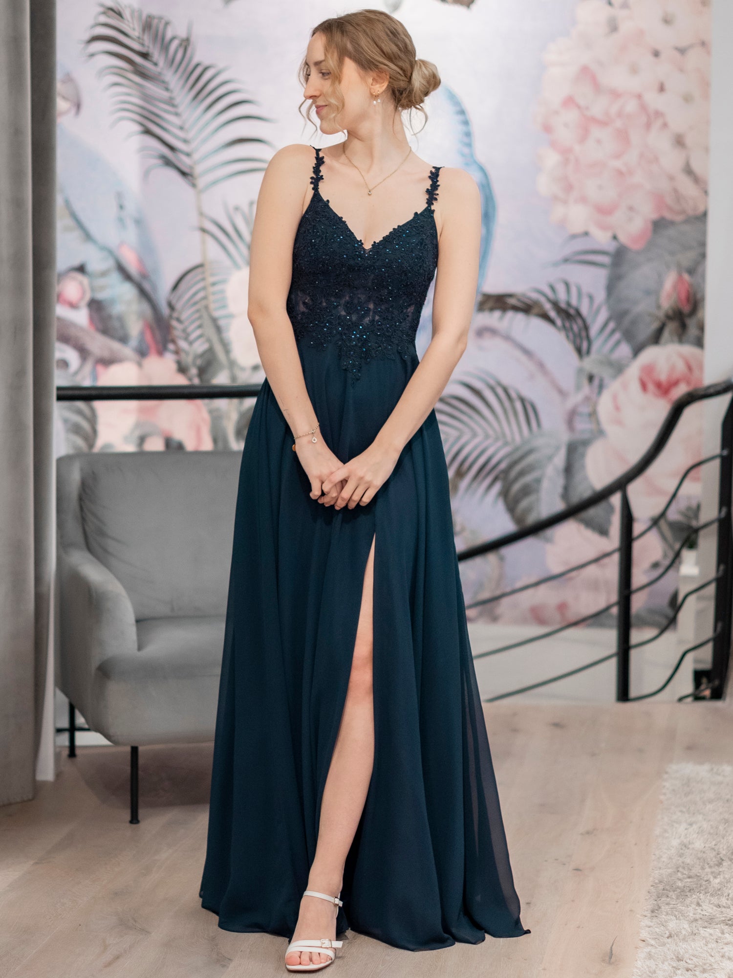 Abendkleid Loretta - Weinrot