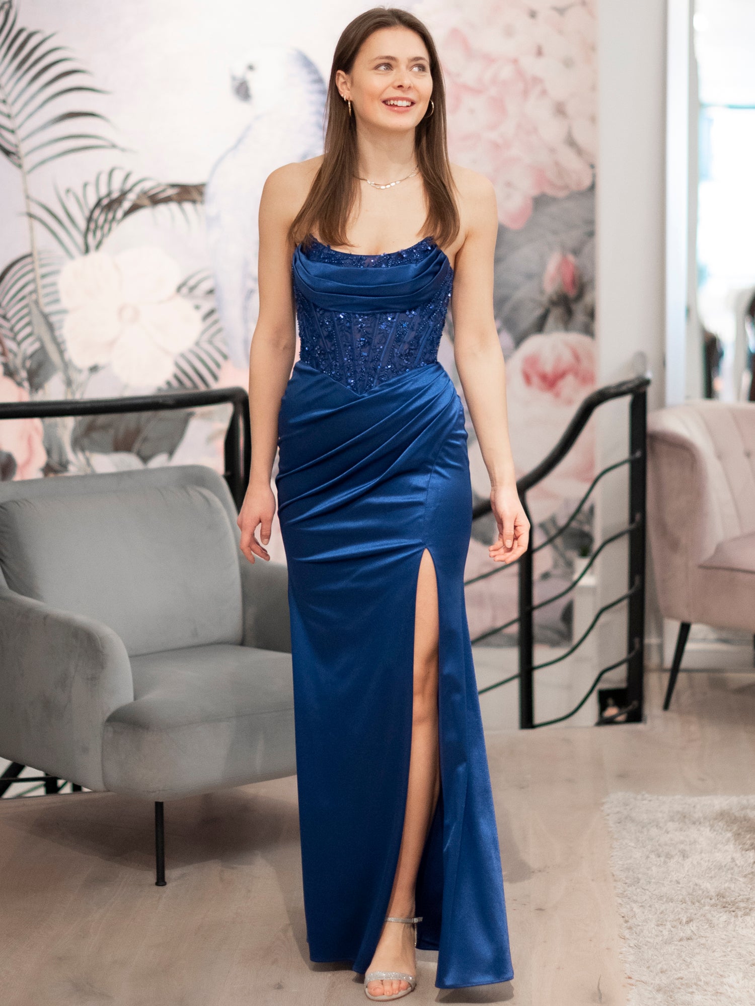 Abendkleid Ria - Blau