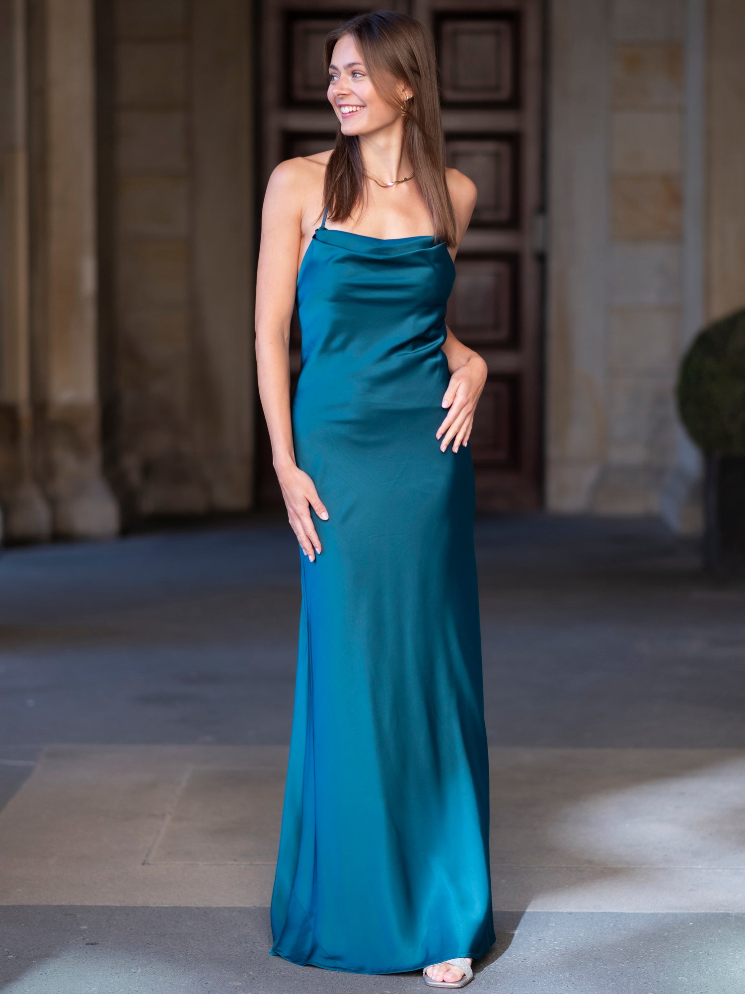 Abendkleid Celine - Dunkelgrün / 36