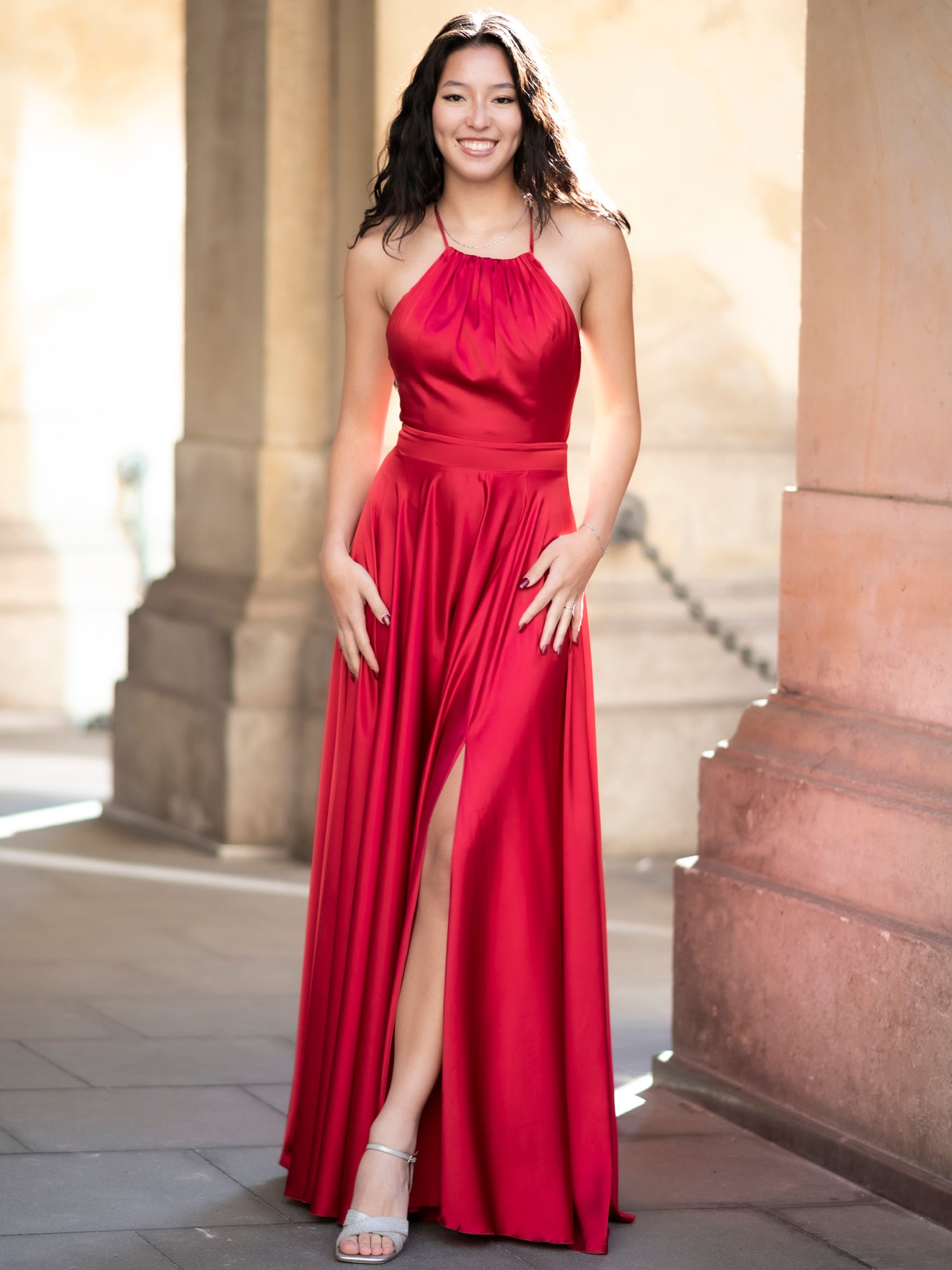 Abendkleid Emmalies - Weinrot