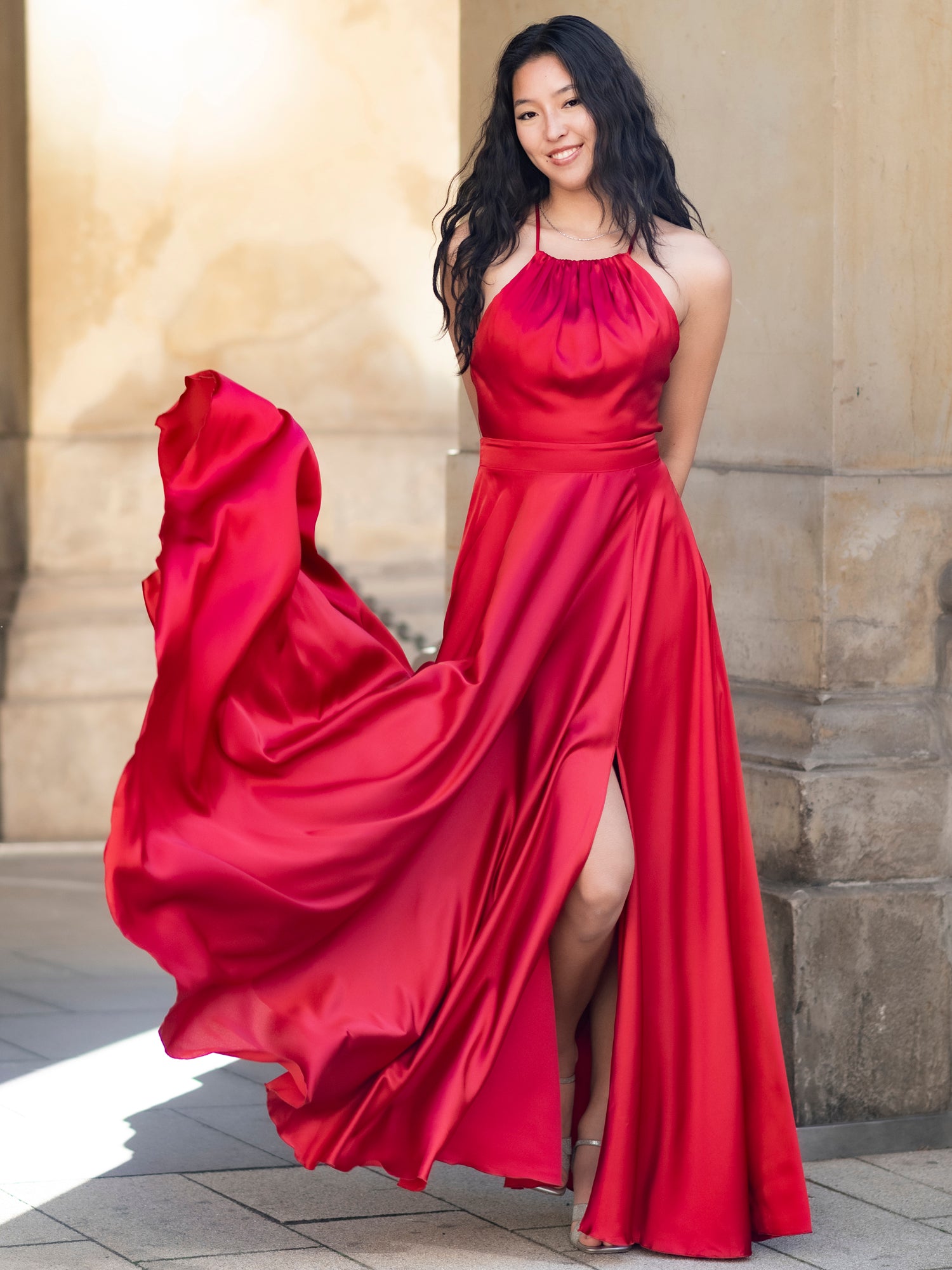 Abendkleid Emmalies - Weinrot