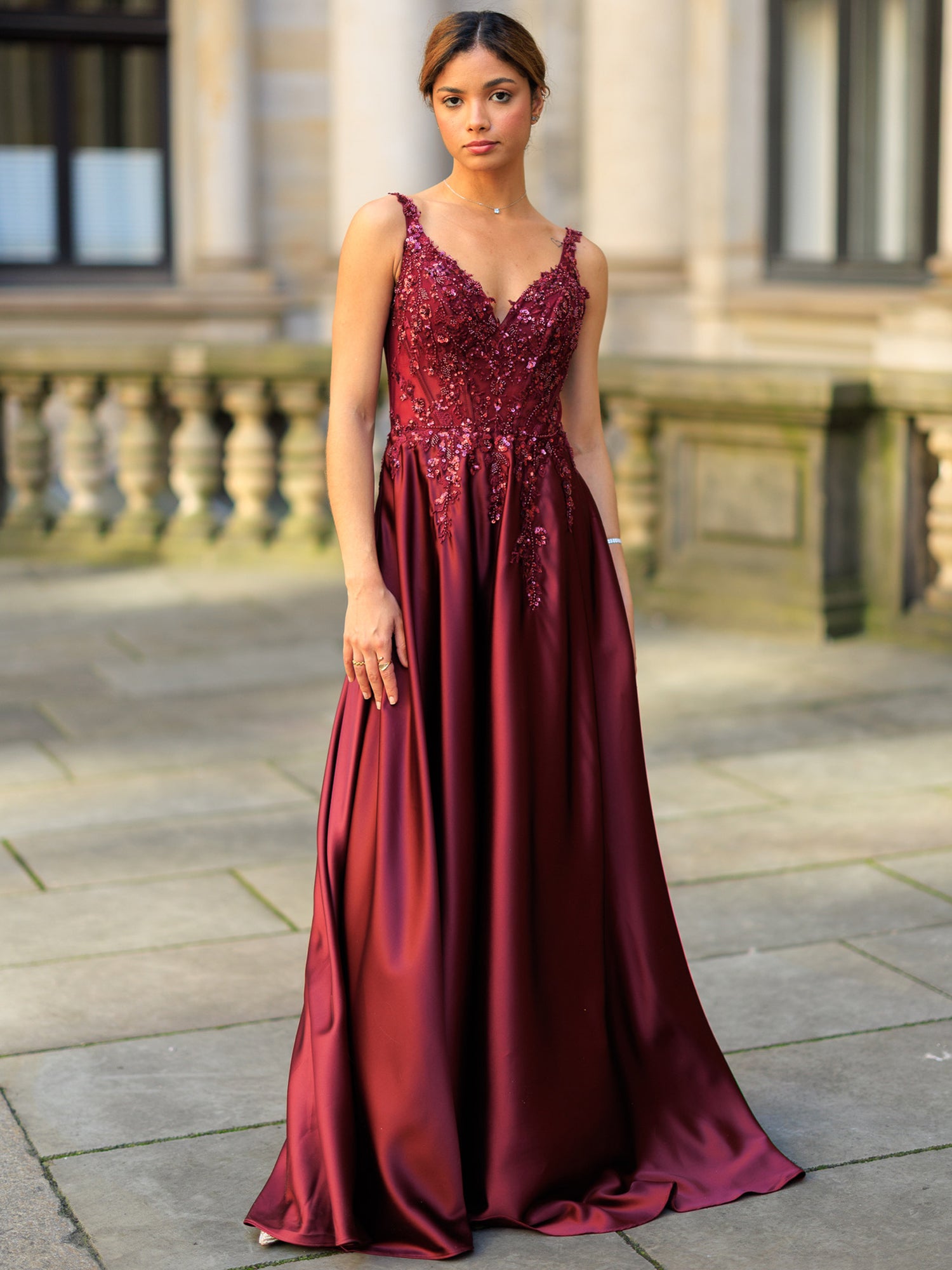 Abendkleid Lunara - Bordeaux