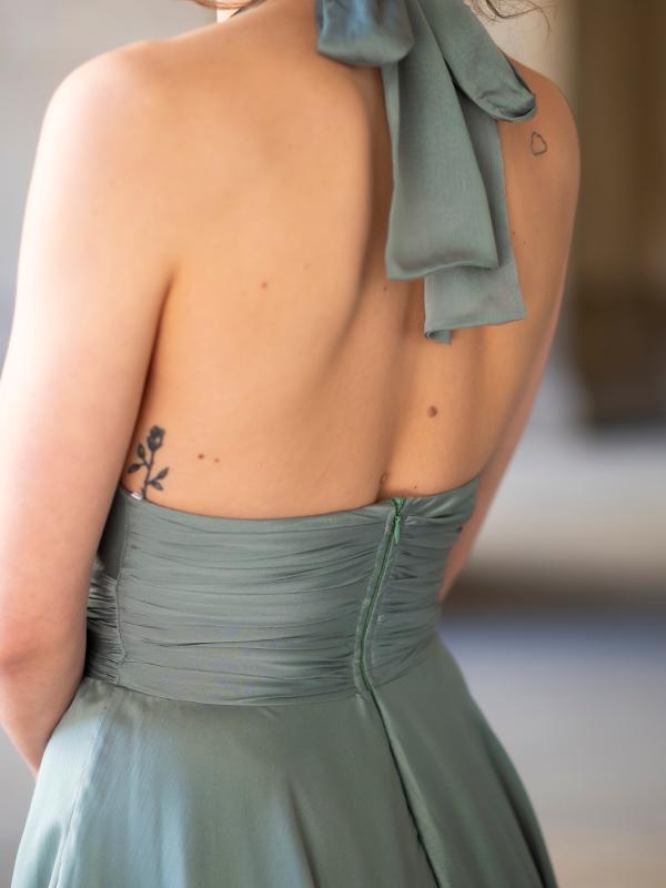 Cocktailkleid Mila, olivgrün d2
