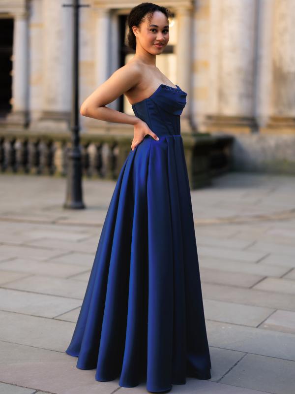 Abendkleid Annabelle, blau s