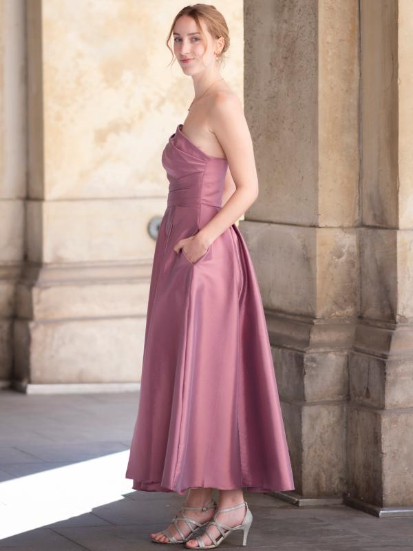 Abendkleid Midi Enya, rosa s