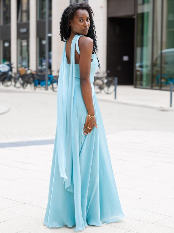 Abendkleid Frieda, salbeigrün s