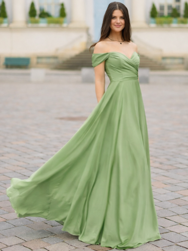 Abendkleid Belinda, olivgrün v
