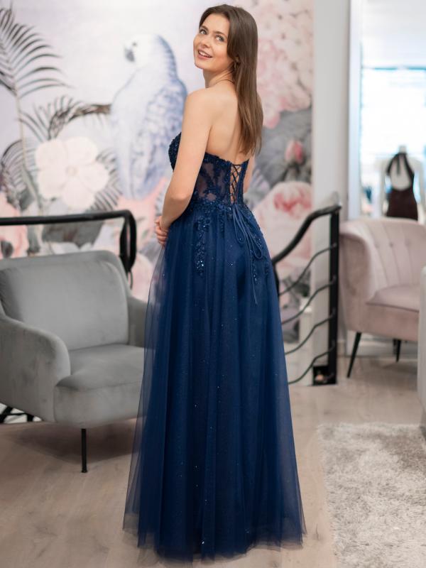 Abendkleid Sarah, dunkelblau h