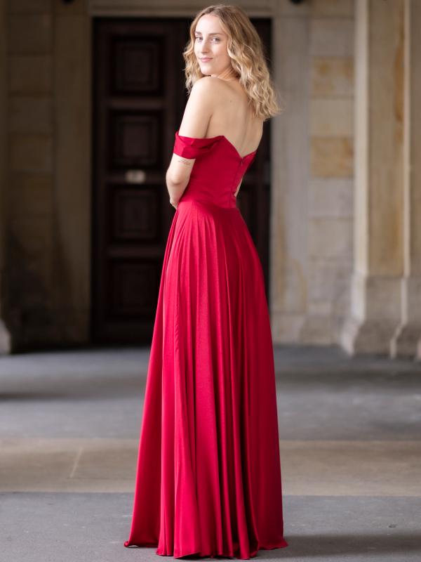 Abendkleid Belinda, weinrot h
