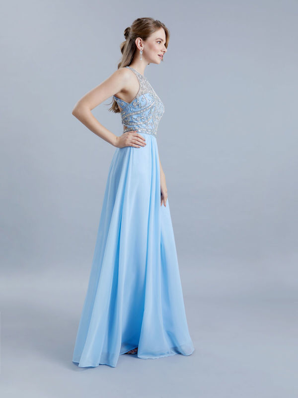 Abendkleid Olcay, himmelblau s