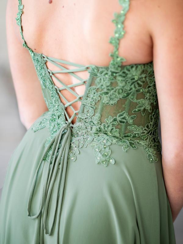 Cocktailkleid Lori, olivgrün d2