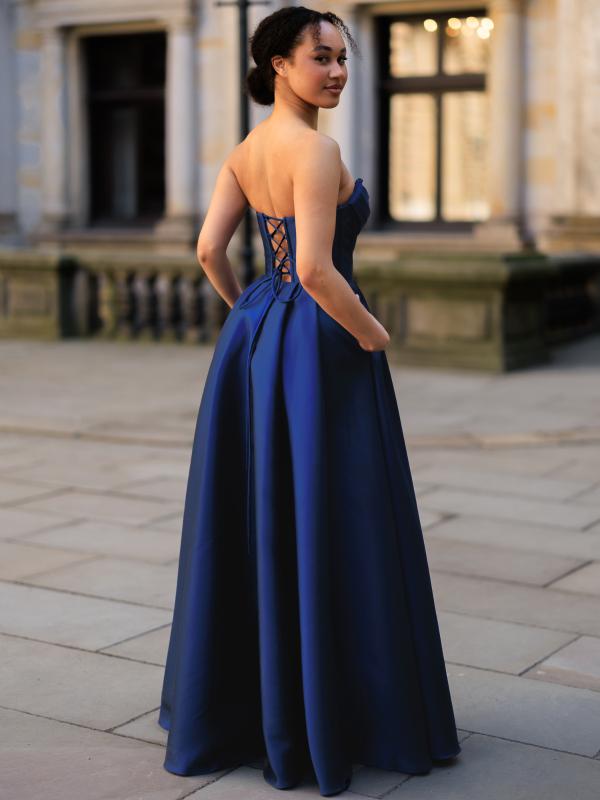 Abendkleid Annabelle, blau h