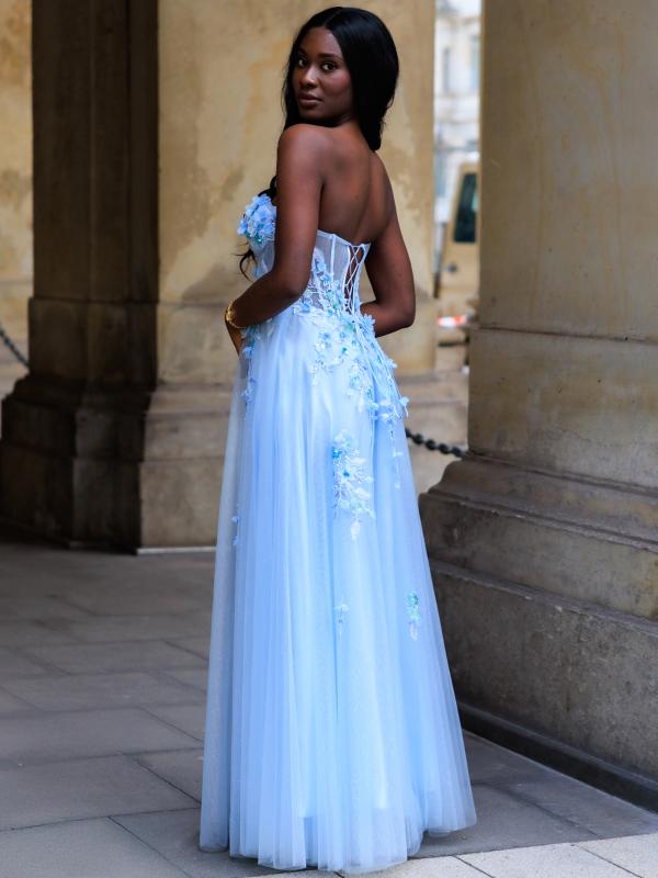 Ballkleid mit Tüll Novalie, hellblau s