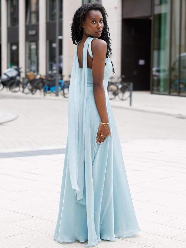 Abendkleid Frieda, salbeigrün s