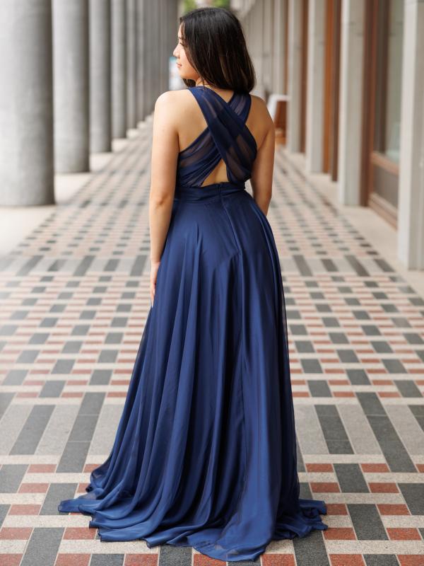 Abendkleid Tamara, dunkelblau h