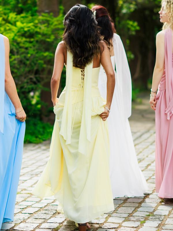 Abendkleid Aurora, gelb h