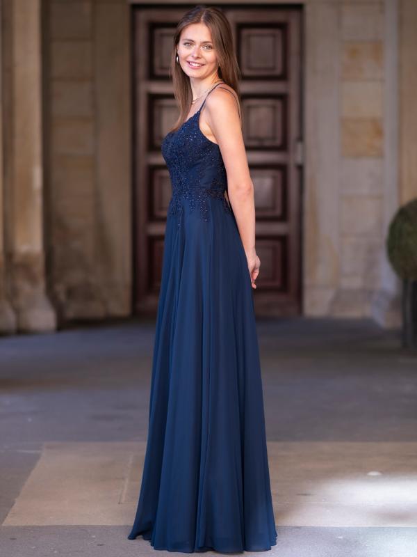 Abendkleid Lorena, dunkelblau s