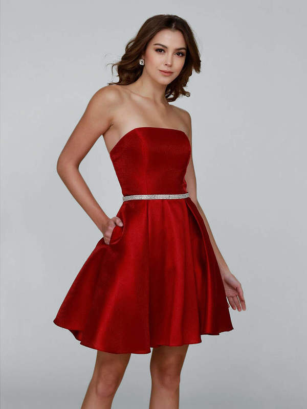 Cocktailkleid Amina, weinrot d