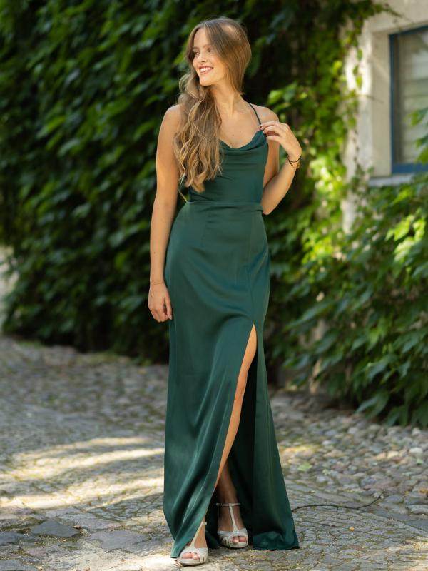 Abendkleid Elena, smaragdgrün v1