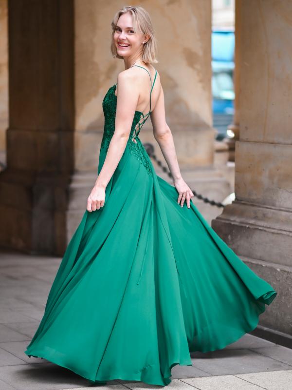 Abendkleid Maria, grün s2