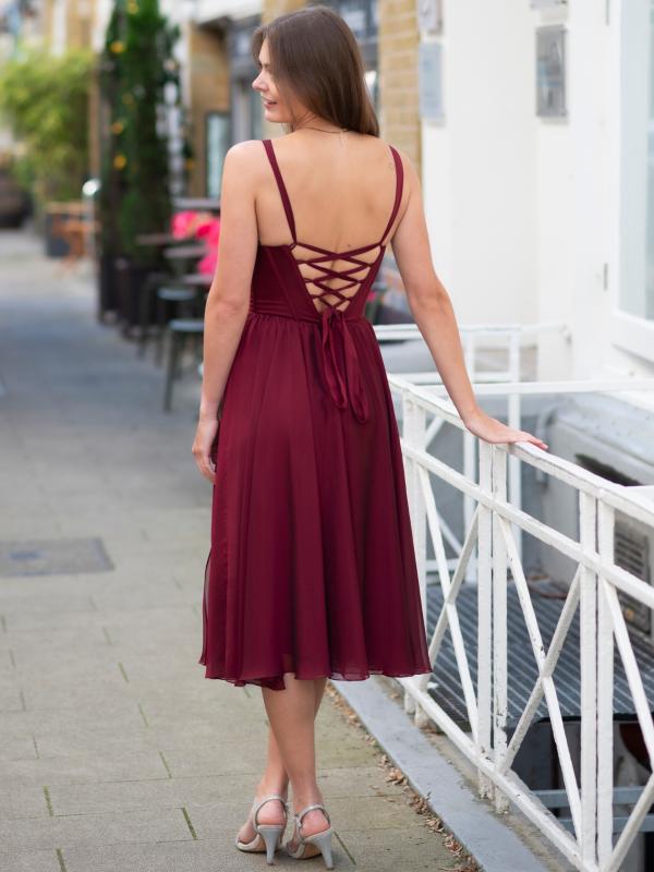 Cocktailkleid Nanni-Li, weinrot h
