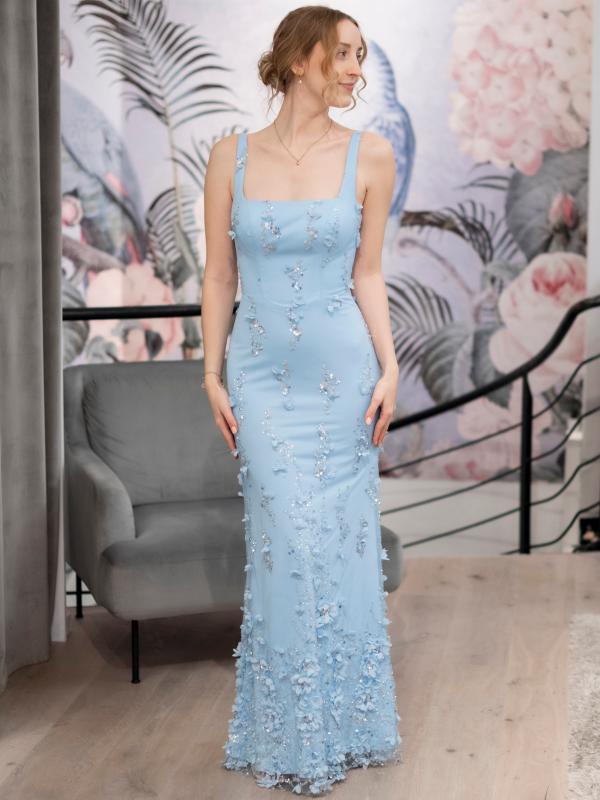 Abendkleid Rosalie, hellblau v