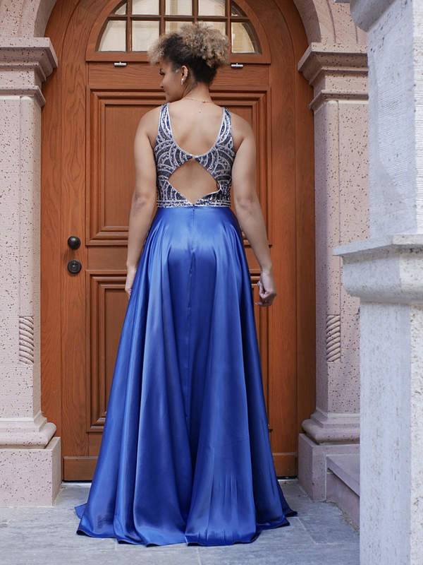 Abendkleid Olympia marineblau h2