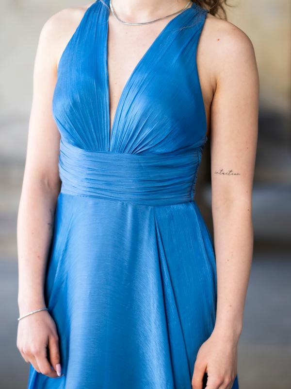 Abendkleid Tiara, taubenblau d