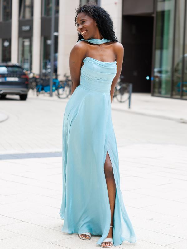 Abendkleid Frieda, salbeigrün v2
