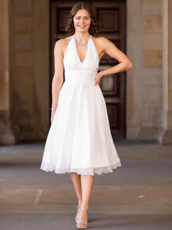Cocktailkleid Mila, weiß v