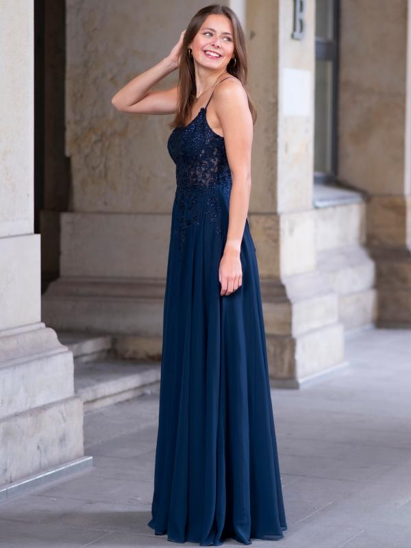 Abendkleid Marina, dunkelblau s