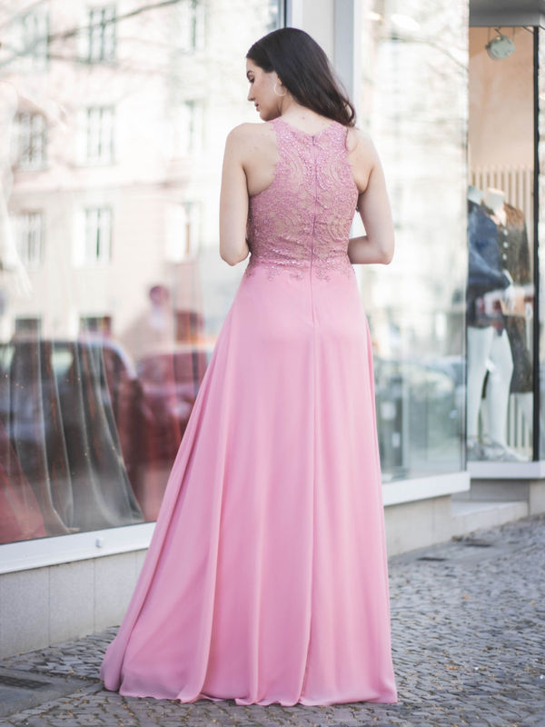 Abendkleid Marieanne, rosa h 
