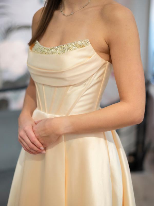 Abendkleid Annabelle, gelb d