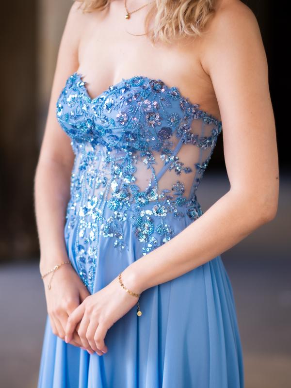 Abendkleid Karina, blau d