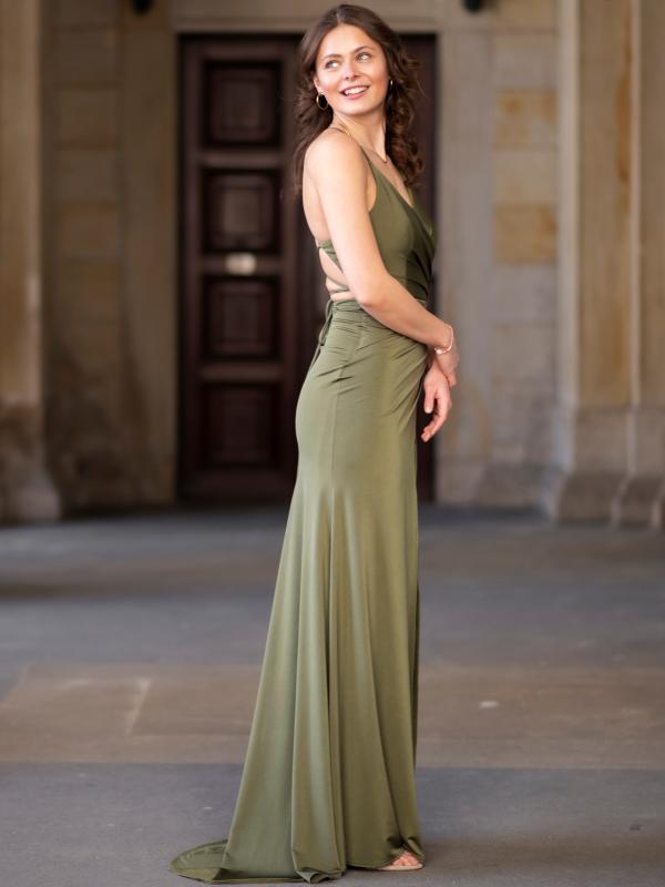 Abendkleid Elouisa, olivgrün s