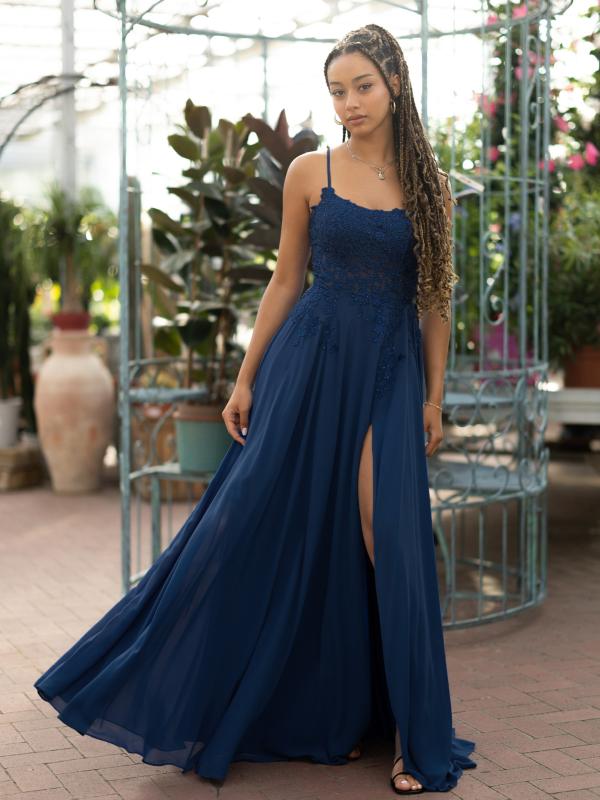 Abendkleid Marina, dunkelblau v
