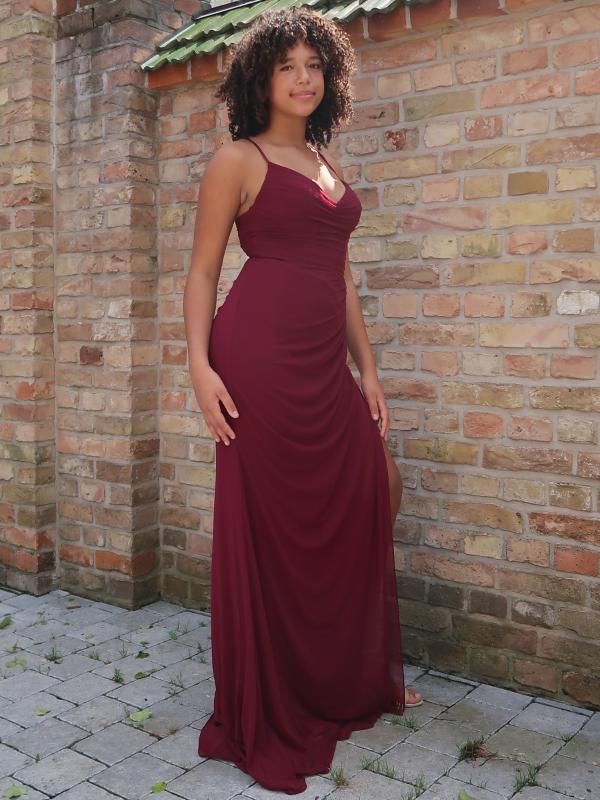 Abendkleid Vesna, weinrot s