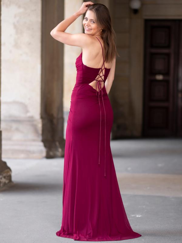 Abendkleid Vesna, weinrot h