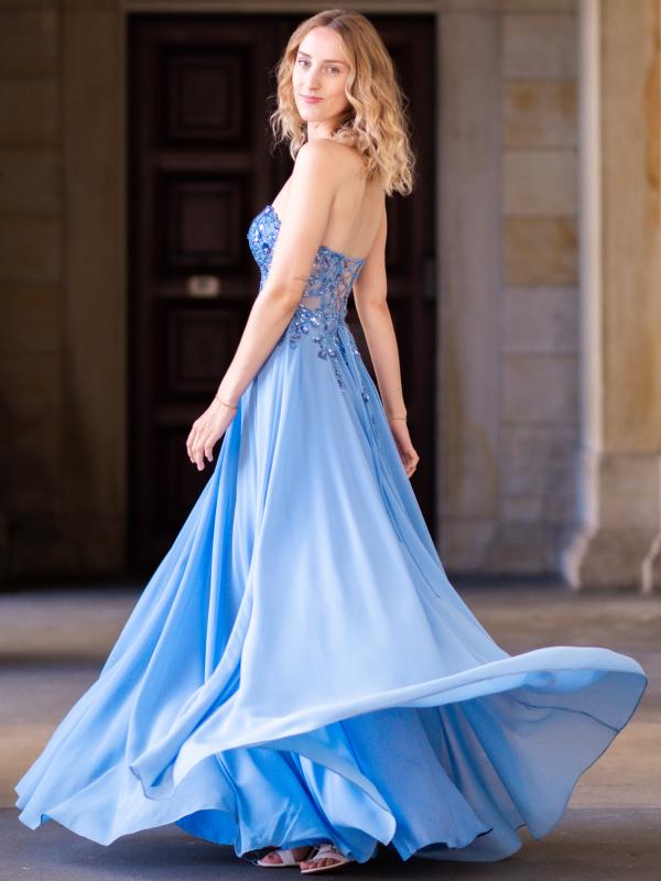 Abendkleid Karina, blau s2
