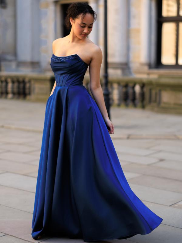 Abendkleid Annabelle, blau v2