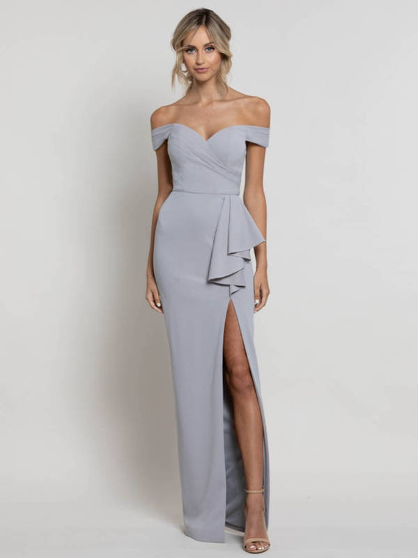 Abendkleid Jella, grau v
