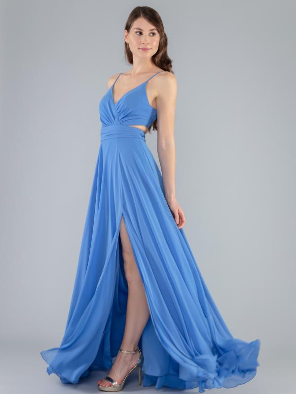 Abendkleid Gina, blau s