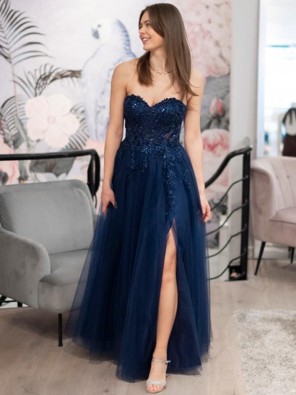 Abendkleid Sarah, dunkelblau v