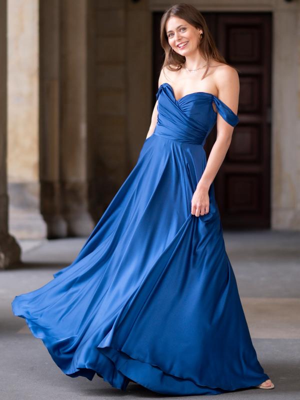 Abendkleid Belinda, blau v2