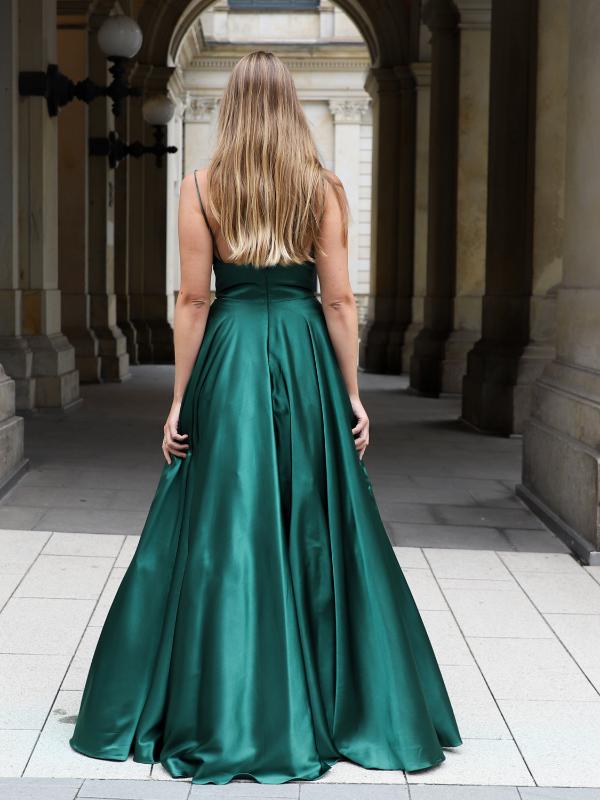 Abendkleid Henrieke-Li, smaragdgrün h