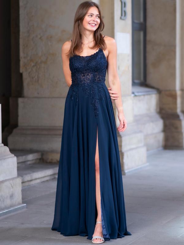 Abendkleid Marina, dunkelblau v